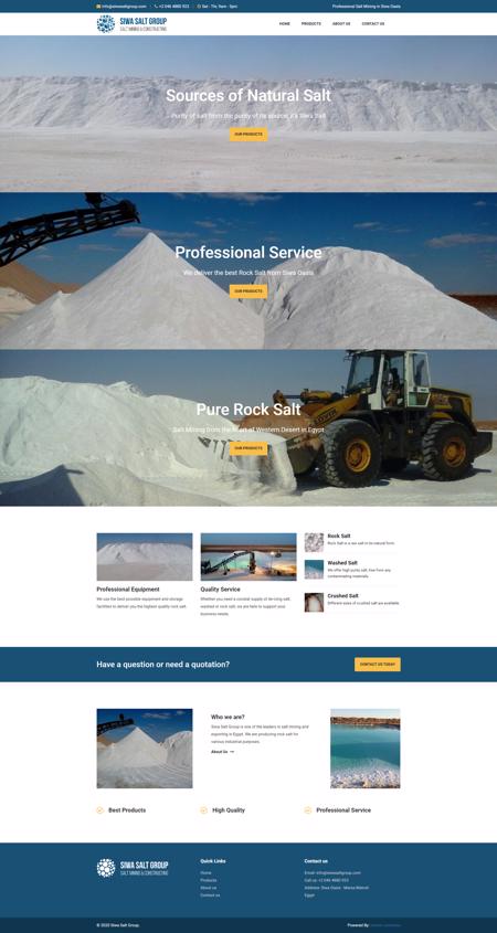 Siwa Salt Group Website 